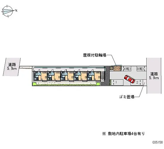 ★手数料０円★四日市市昌栄町　月極駐車場（LP）